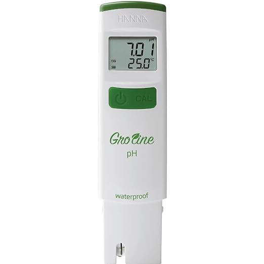 Hanna GroLine Waterproof Hydroponic pH Tester HI98118