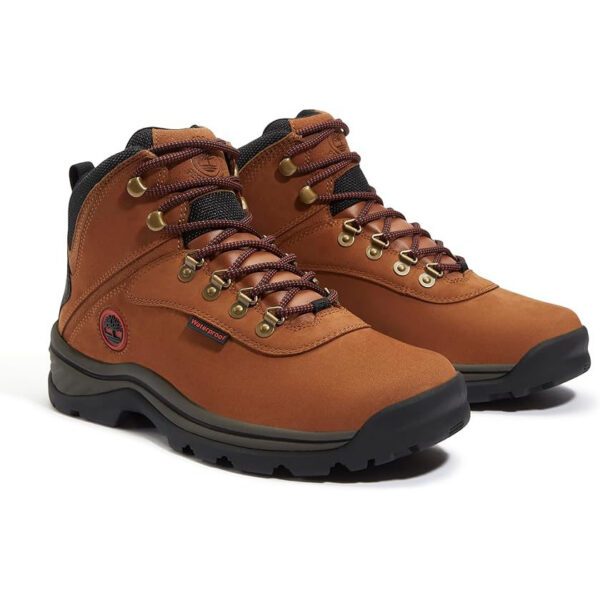 Timberland Mens White Ledge Mid Waterproof, Rust Nubuck