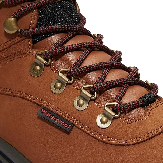 Timberland Mens White Ledge Mid Waterproof, Rust Nubuck